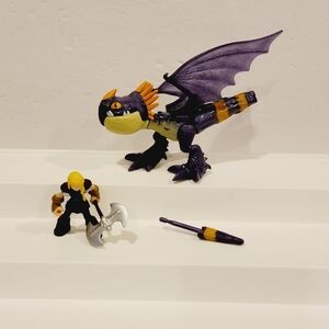 How to Train Your Dragon Riders Action Figure and Dragon Figure Set